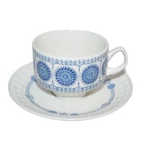 Vtg Pontesa Granada coffee Cup & Saucer Ironstone Castillian replacement